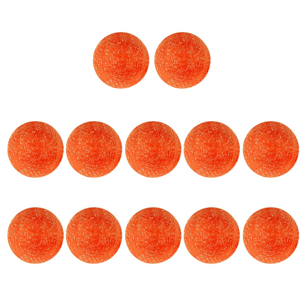 12pcs 36mm Orange Matte Soccer Table Football Foosball Balls Fussball Ball