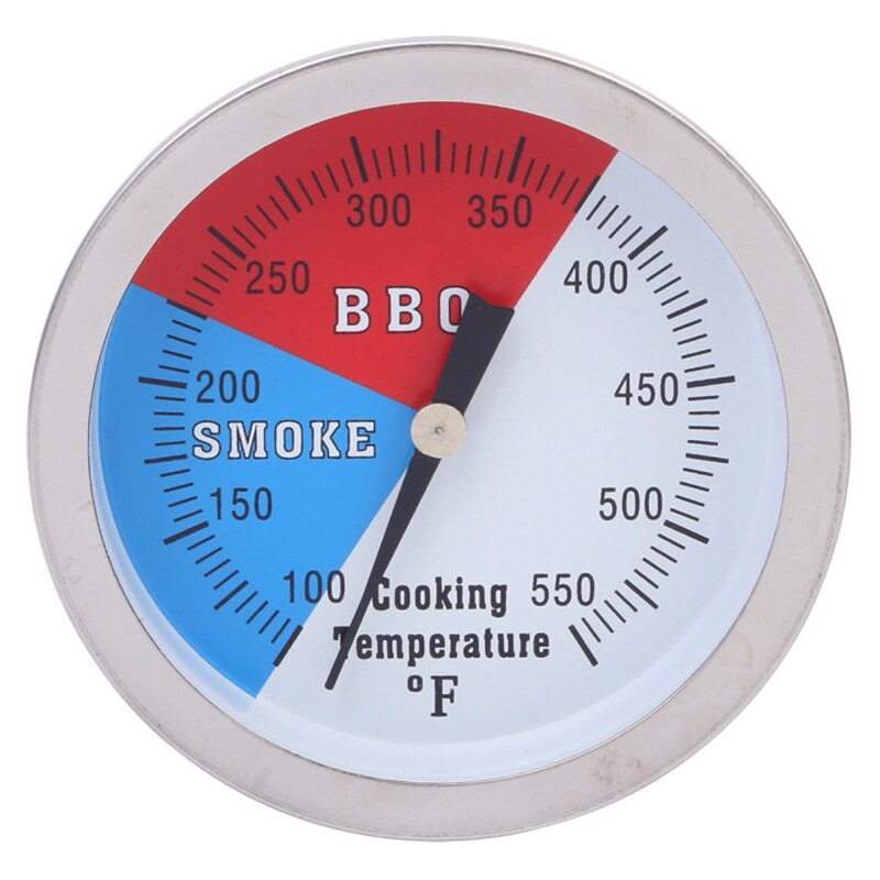 Termómetro para horno de acero inoxidable, termómetro para barbacoa, parrilla, temperatura de cocción 100-550F, termómetro de humo para horno de barbacoa, (paquete de 2)