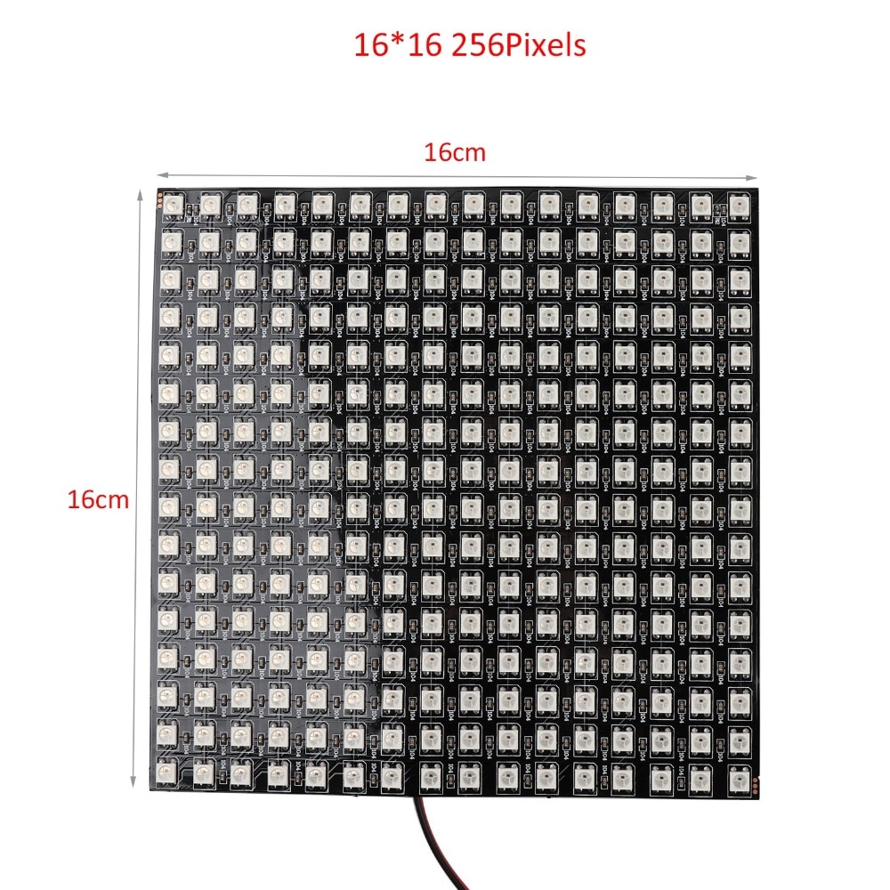 LED Pixel DC5V WS2812B Panel Screen 8*8,16*16,8*32 Pixels Digitale Flexibele Led Matrix Individueel Adresseerbare led Module JQ