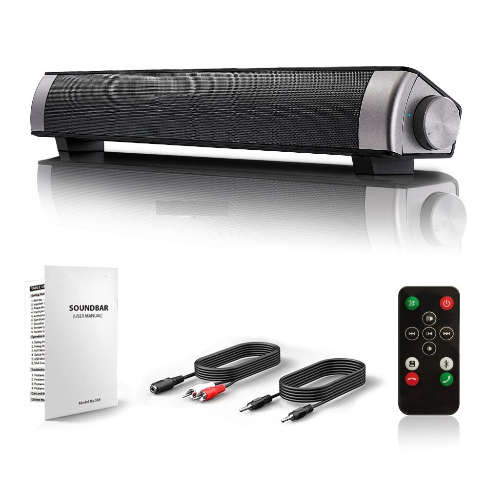 Potente Bluetooth Soundbar audio TV Soundbar LP-08 HIFI Mini Altavoz USB Antipolvere Soundbar Altoparlante Per Il Calcolatore Del PC Del Computer Tablet TV