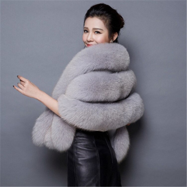 Women Bolero Bridal Shawl Faux Fur Wrap Bolero Wedding Cape Bridal Shawl Fur Cape Winter Ivory Bridal Cloak Bolero: Gray