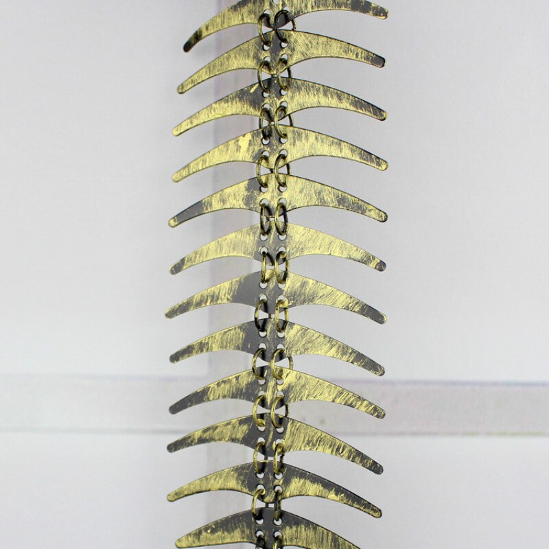 Rustic Decorative Cast Iron Bone Fish Outdoor Chime Hanging Decor Patio Garden Balcony