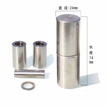 Charnières cylindriques en acier inoxydable 304 | Charnière industrielle, solide et robuste, sans rouille, détachable pour porte métallique extérieure: 30x80mm