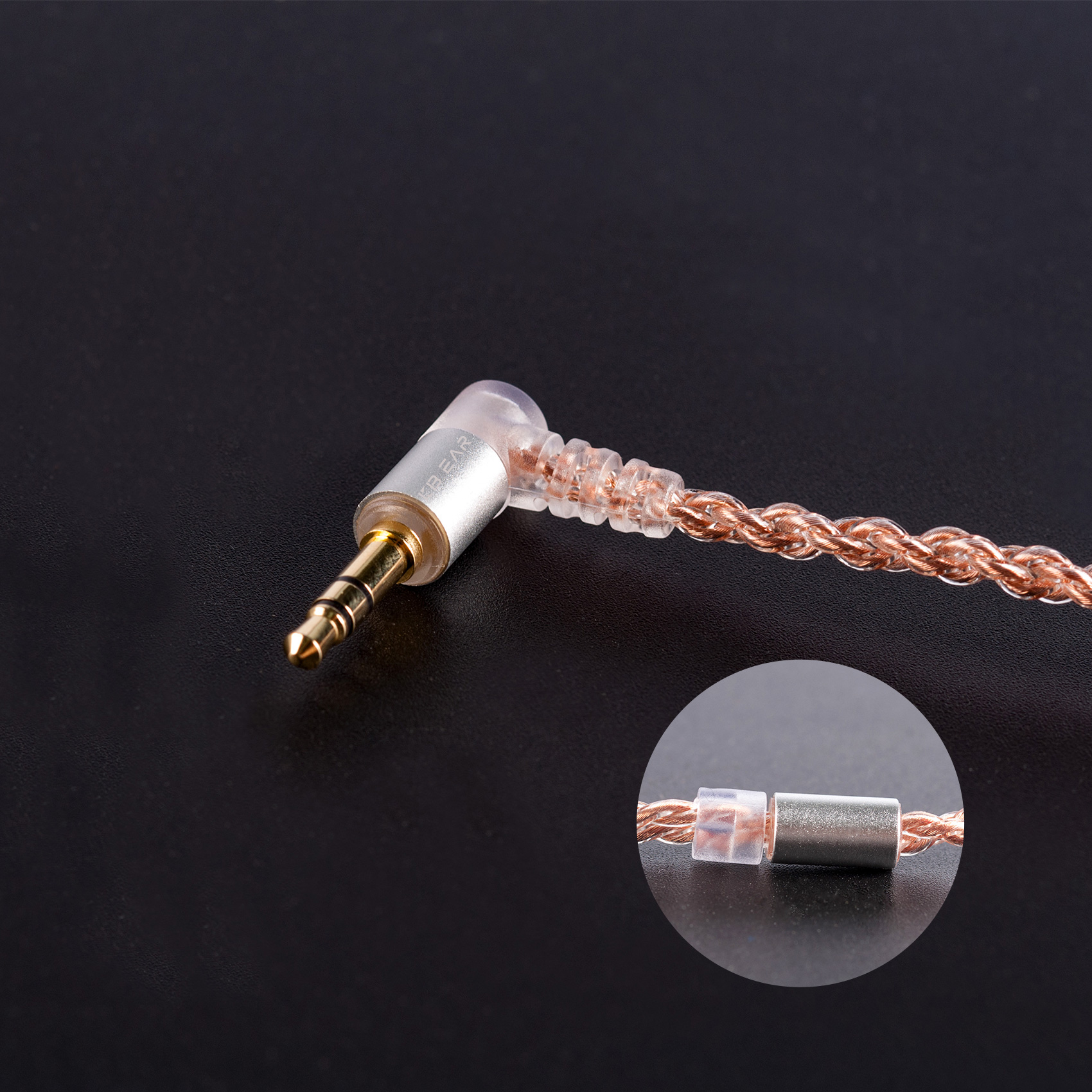 KBEAR 4 Core cuivre mise à niveau câble d'écouteurs 2PIN/QDC/MMCX/TFZ écouteurs connecteur pour KBEAR KB06 KZ ZSN PRO casque HIFI casque