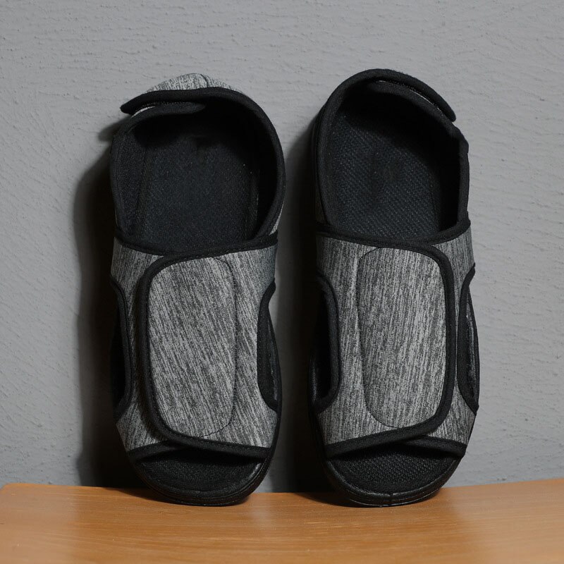 KNCOKAR Centrale E Le Persone Anziane Allargare Regolabile Sandalo Piedi Gonfiore di Grasso a Livello Pollice Deformazione Diabete Allargare Scarpe di Stoffa x1080