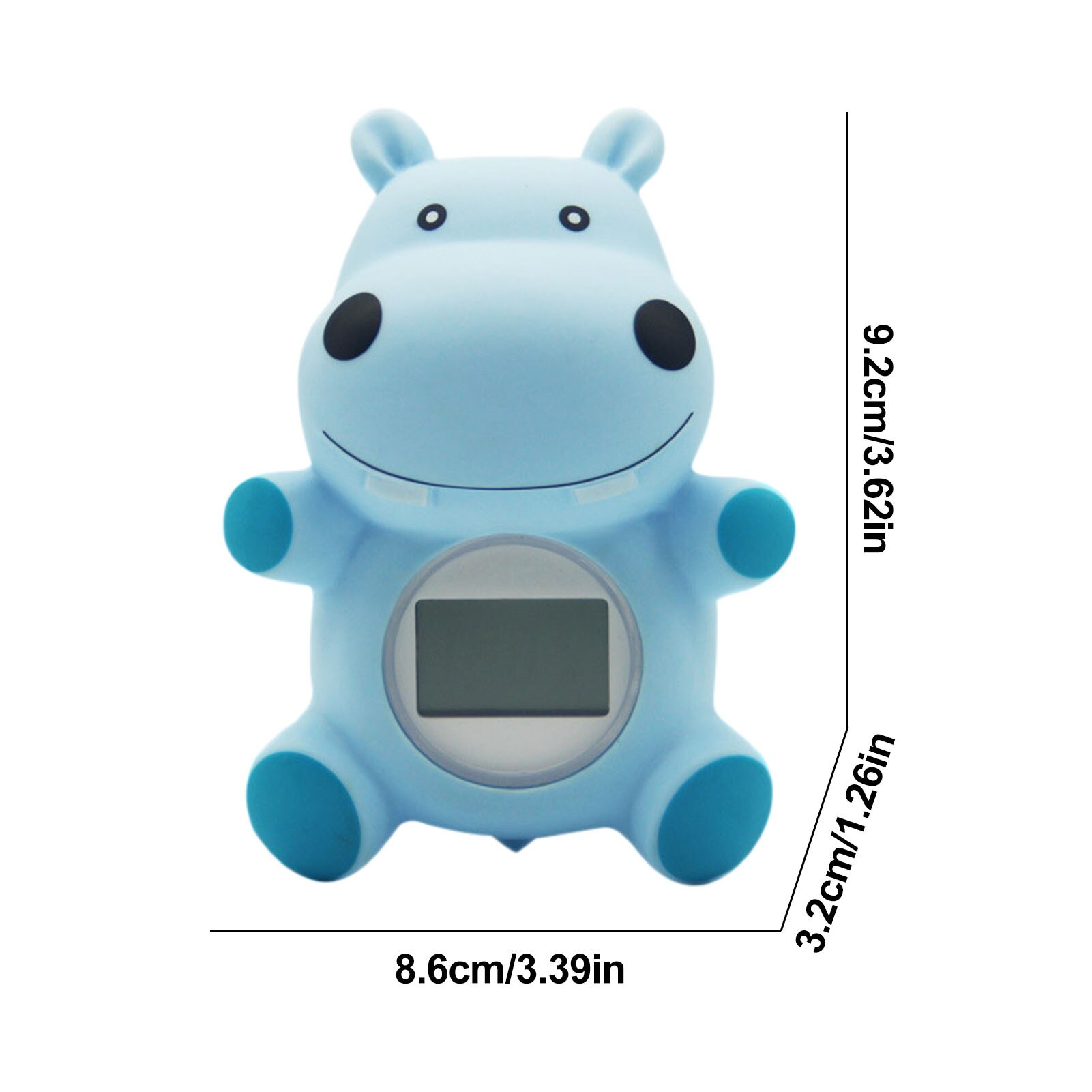 Little Hippo Water Thermometer LCD Display Temp Swimming Pool Thermometer Baby Inflatable Swimming Pool Thermometer Bath Toy
