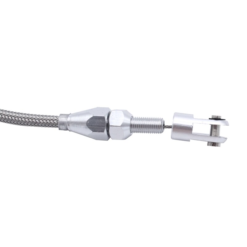 -36 Inch Ls Motor Gaskabel Rvs Gevlochten Throttle Gas Kabel Voor Chevy LS1 4.8 5.3 5.7 6.0