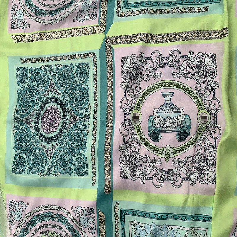 10 styles of the latest brand fabrics imitation silk digital printing hats scarves home sewing fabrics