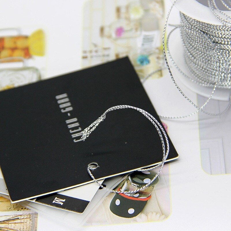 20meters 1mm Wide Tinsel String Craft Making Cord Non Stretch Jewelry Making Wrap Ribbon Metallic Cord Packaging Rope