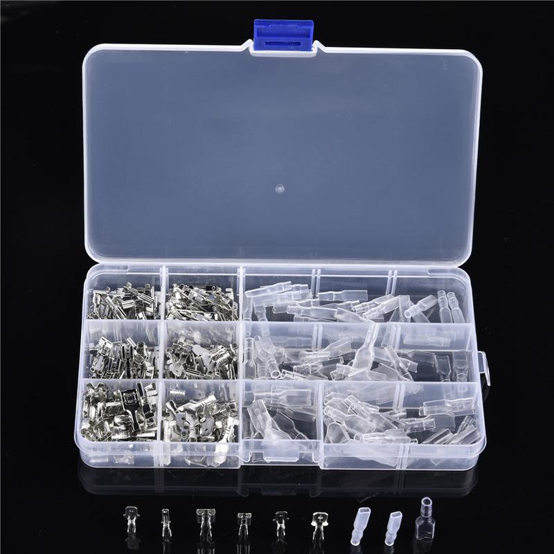 Cable Lugs 270pcs/ Set Plug Socket Set Car Electrical Connector Radio Terminal Spade Set Car Accessories