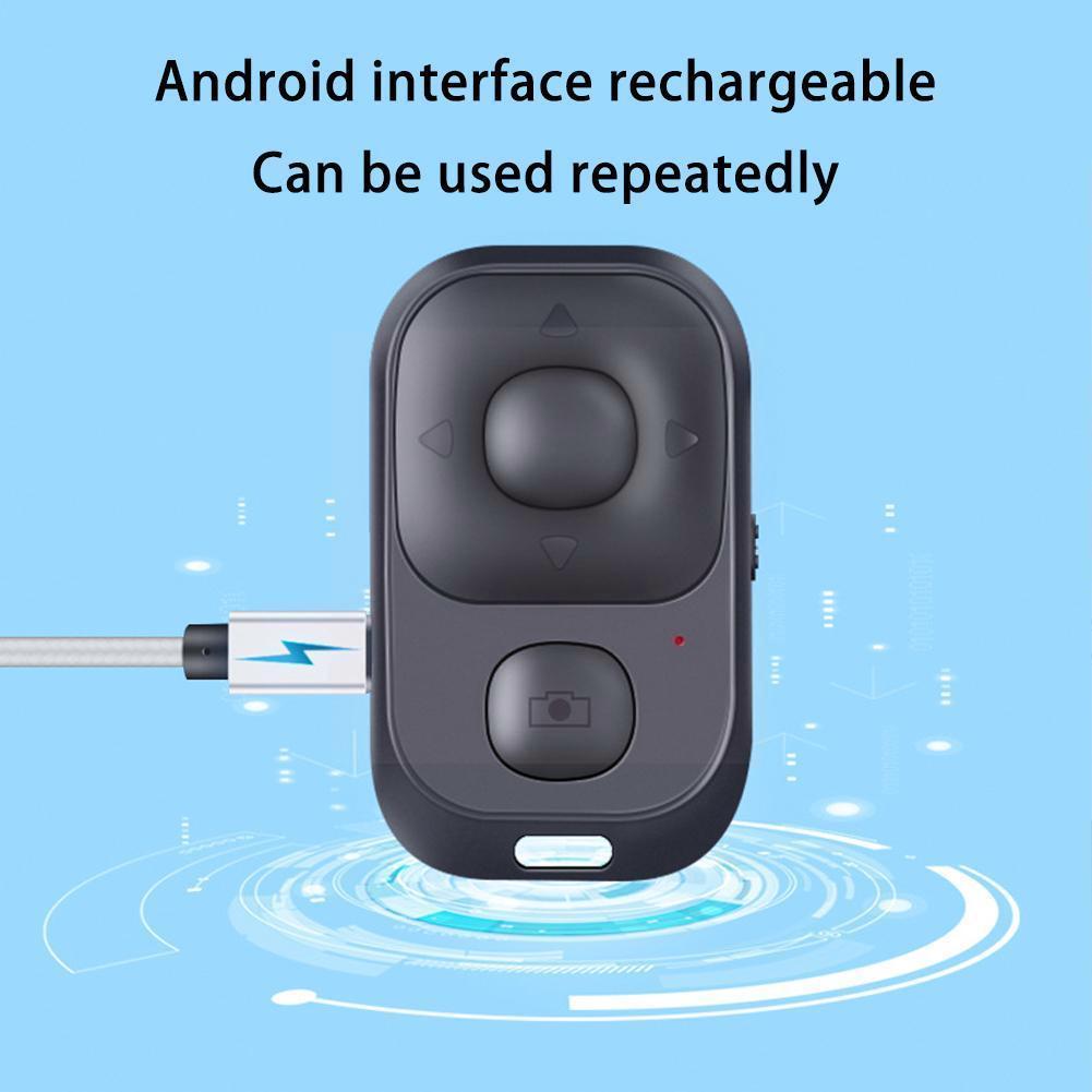 Mini Wireless Selfie Remote Control Bluetooth-compatible Camera Self-timer Controller Release Turning Phone Button Page Shu G7C1