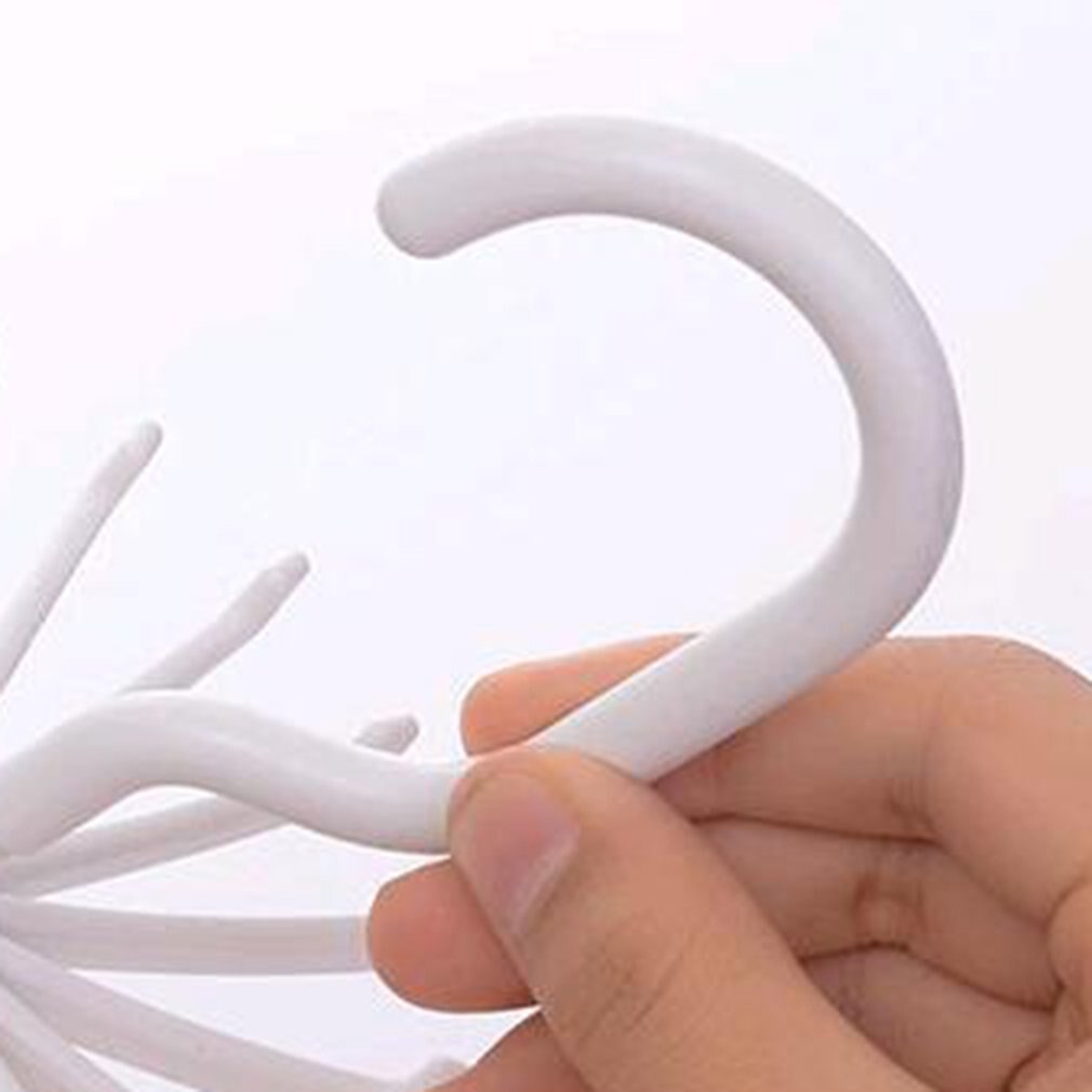 Plastic Tie Rack 360 Degree Rotating Rack Closet Organizer Garment Suit