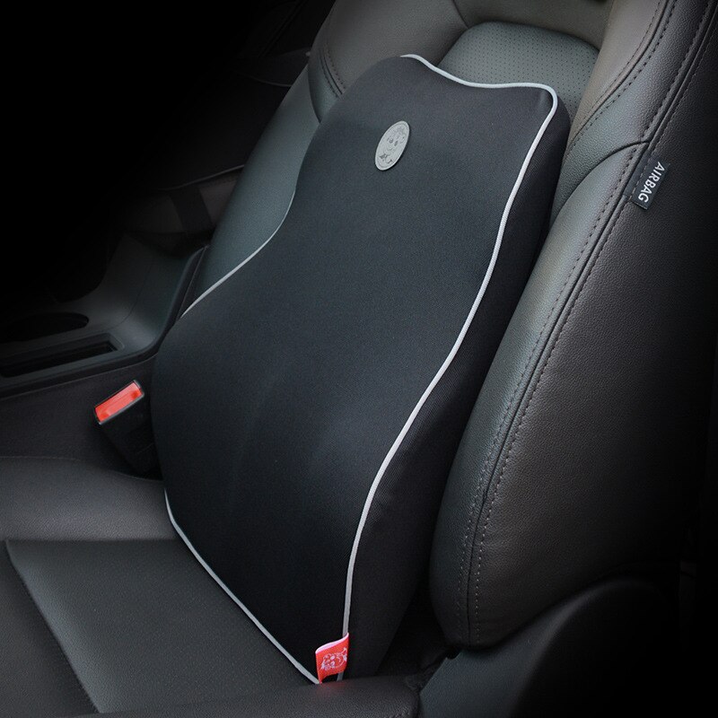 Coussin lombair Auto Kissen Zurück kissen Lenden Unterstützung niedrig zurück Schmerzen Linderung komfort Orthopädische Kissen Auto Zubehör Innen: Schwarz zurück