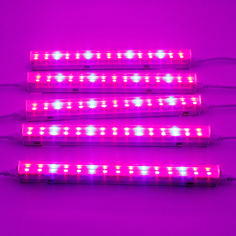 Led vækstlys fuldt spektrum indendørs plantelampe  t5 tube bar lys 5730 smd led phyto lamper hydroponic drivhus growbox 85-265v