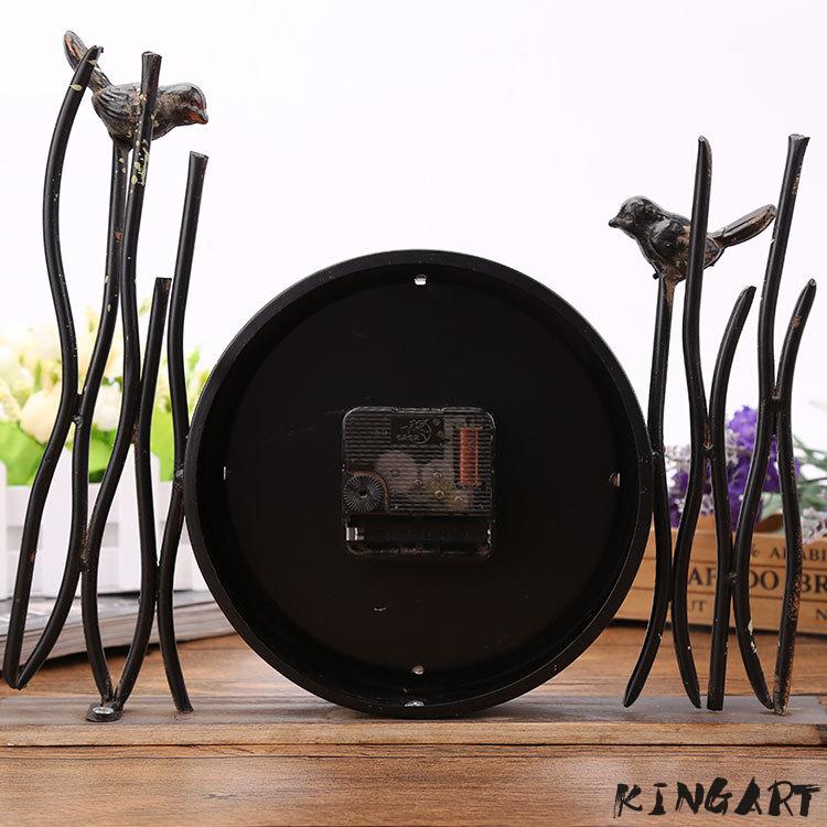 Boerni Creative Retro Motorcycle Model Clock Metal Moto Collection Shelf Clock Iron Art Modern Home Office Decor Ornaments Gift For Father Man Motorbike Lovers