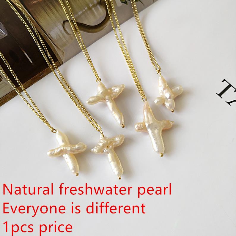 HUANZHI Neue Barock Gold Metall Unregelmäßigen Nachahmung Perlen Kette Halskette Für Frauen Mädchen Partei Schmuck: G