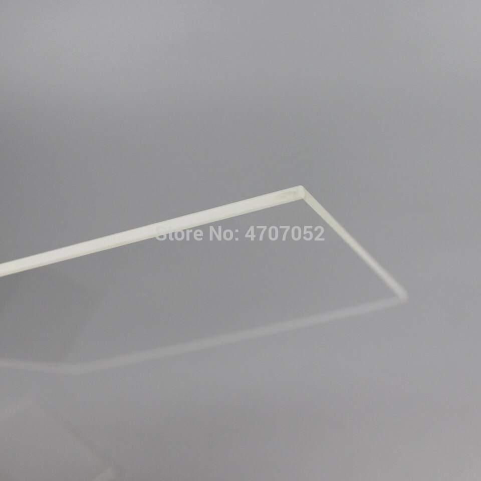 Clear Polished Silica Sheet 15mm*15mm*3mm Quartz Glass Square Plate