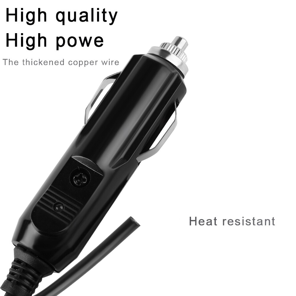 20A Fuse Red LED 12V/24V Male Car Cigar Cigarette Lighter Socket Plug Connector