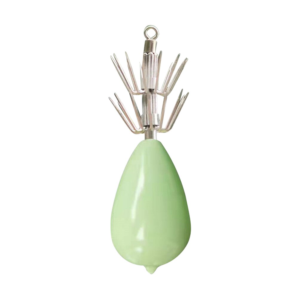 Anzuelo de calamar giratorio luminoso de doble capa, anzuelo de pesca que brilla en la oscuridad, Jig de pulpo, accesorios de aparejos de pesca: 11G