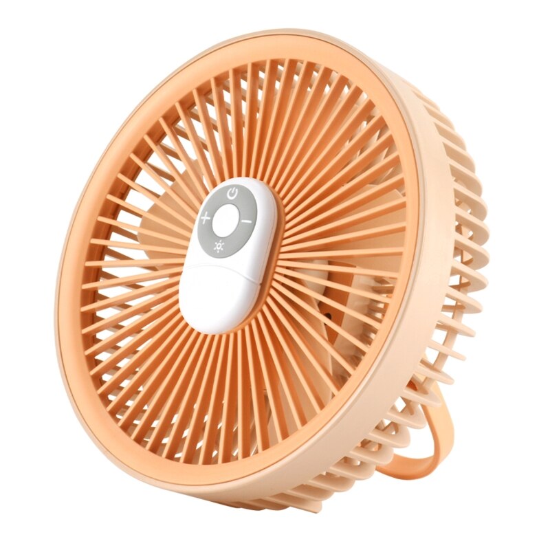 USB Ceiling Fan with Remote Control Camping Fan Lamp Hanging Fan 3 Speed For Bedroom Home Outdoor USB Rechargeable D5QC: Pink