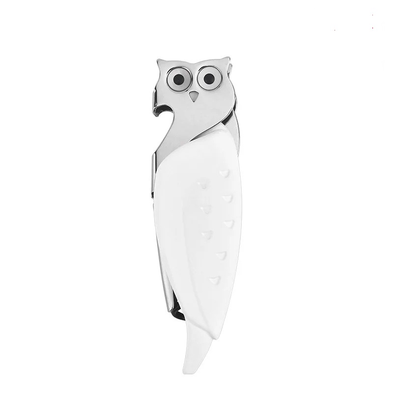 Ouvre-bouteille de vin pour chien, tire-bouchon avec coupe-feuille, ouvre-bière, amoureux des animaux dans le Zoo, chien, chat, oiseau, renard, requin, Robot, hibou, papillon: Rose