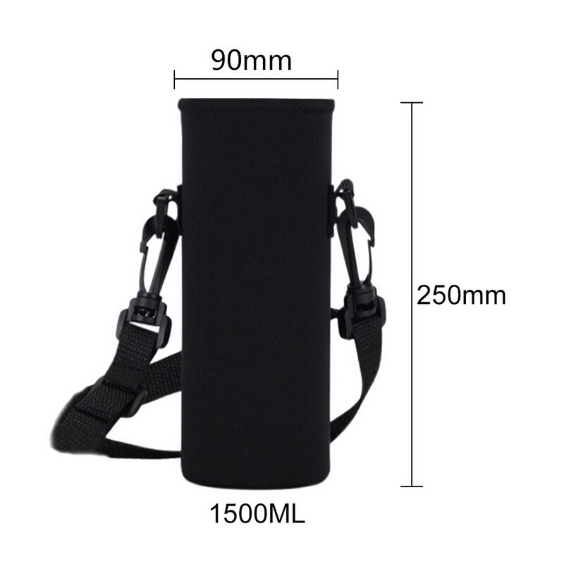 Bouteille porte-bouteille isotherme | Sangle de maintien, sac de couverture isotherme, pochette pour l'extérieur, accessoires bouteille d'eau, Thermos tasse