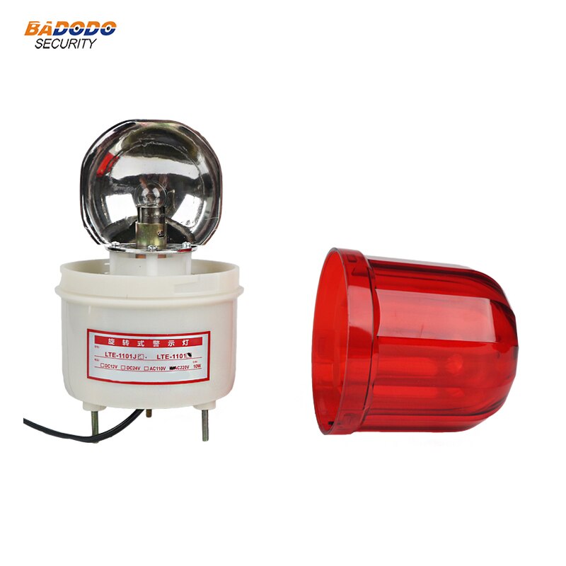 Rotating Alarm Lamp light yellow blue red green warning light lamp outdoor gate door lamp light signal warning beacon voiceless
