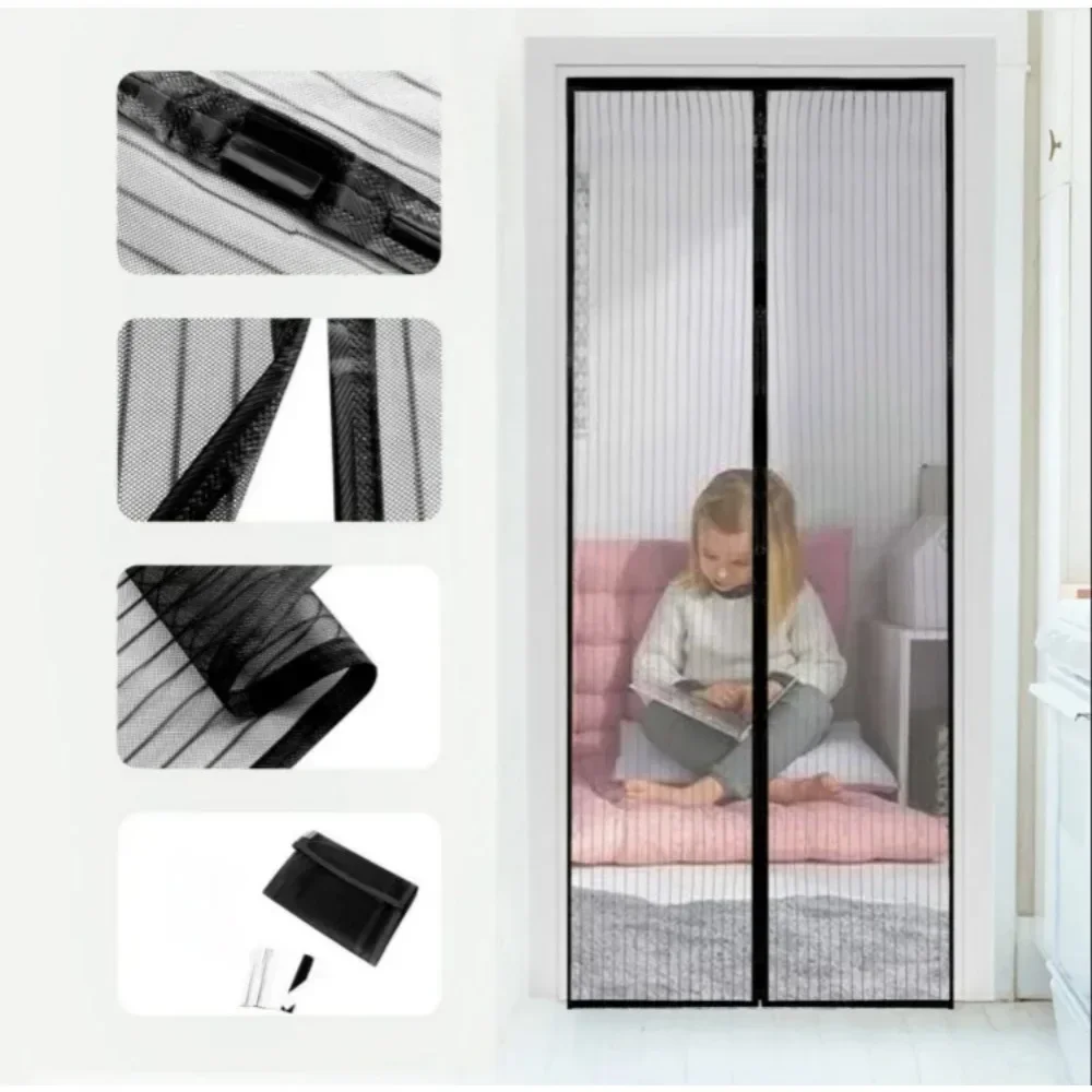Flipperzero magnético porta janela mosquiteiro insectscreen ecoflow antibug cortinas casa jardim ao ar livre proteção porta cortina