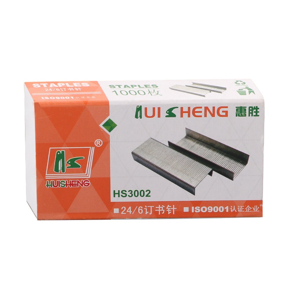 10box Galvanized Wire Universal Stainless Steel Door Shaped For Stapler 24/6 Stitching Staple Binding Supplies School Office