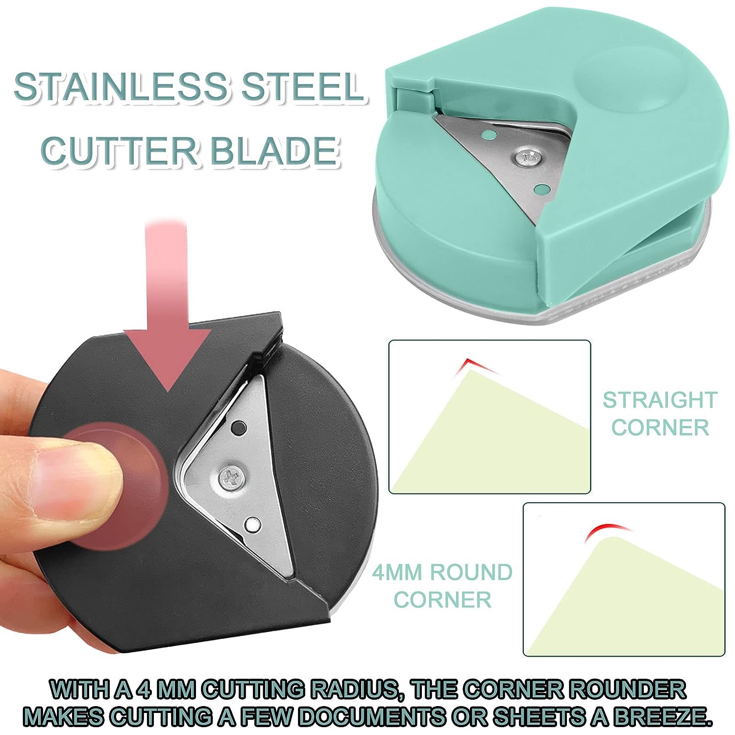 Corner Rounder R4 Corner Punch Portable Paper Trimmer Cutter For Cards Photo Cutting DIY Craft Scrapbooking Tools
