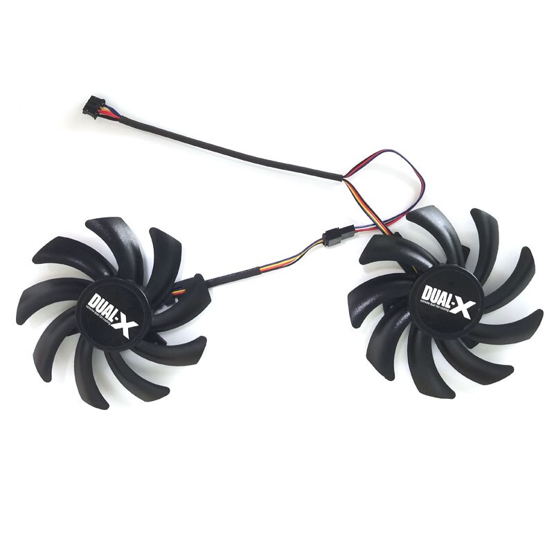 85Mm FD7010H12S FDC10H12S9-C 4Pin Gpu R9 390 Fan Voor Vervangen Xfx R9 390/X R9 280 270 Platina edition Oc Videokaart Fan: FD7010H12S