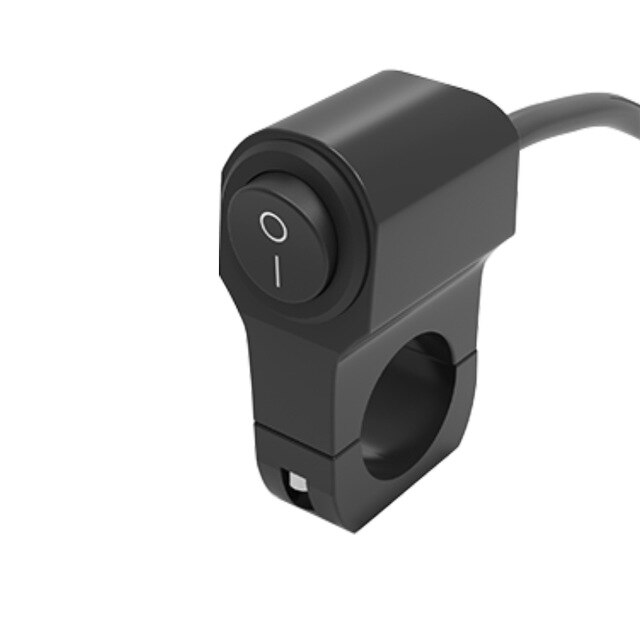 Botón de Control de manillar de motocicleta, interruptor simple/doble, aleación de aluminio eléctrica, Control de circuito de motocicleta a prueba de agua: A