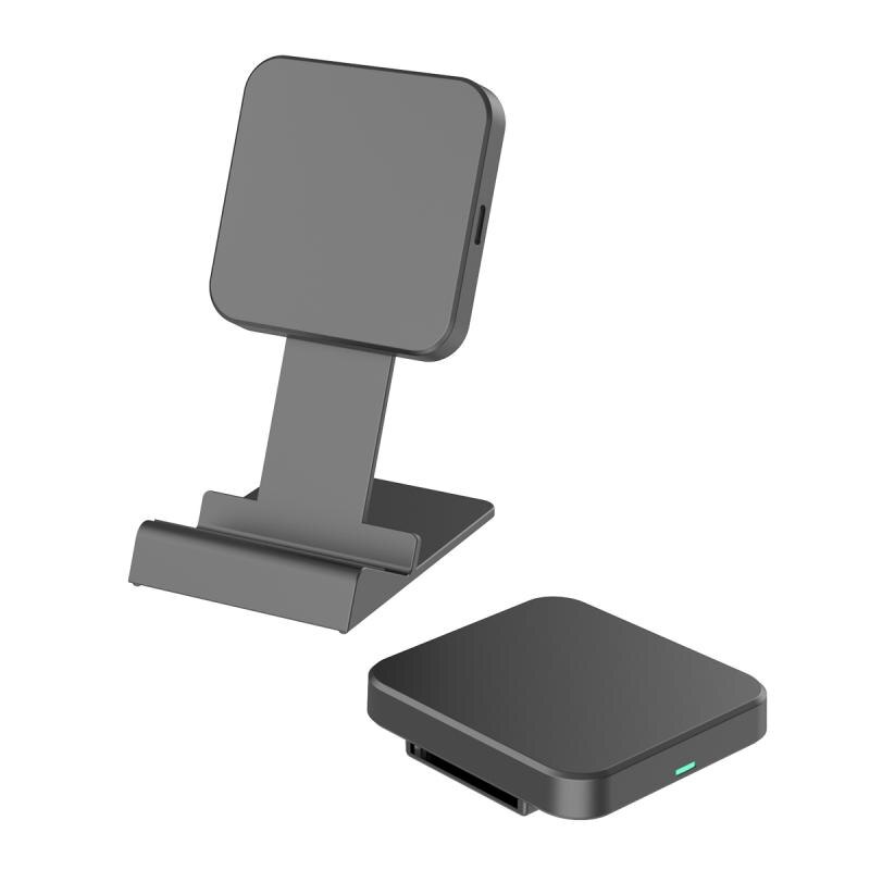 15W Qi Wireless Charger Stand Qi Fast Charge Phone Stand Multifunctional Wireless Charging Pad For iPhone 11 Pro Samsung: black