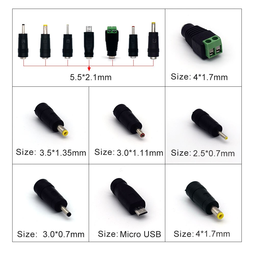 Adjustable power adapter AC to DC 3V-12V 3V-24V 9V-24V Universal display screen voltage Regulated adatpor 24v plug power supply