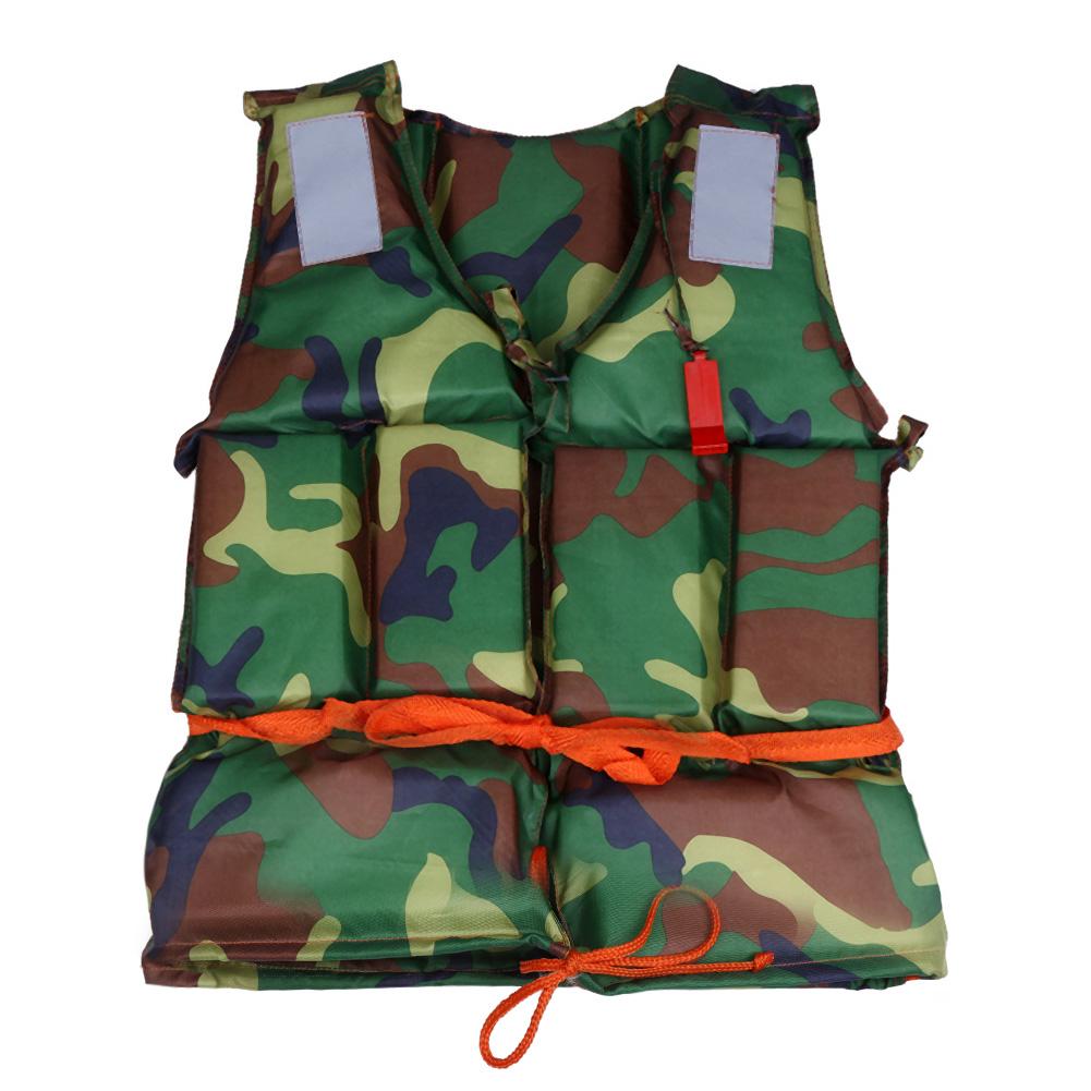 Adult Life Jacket Swimming Boating Drifting Life Vest Clothes with Whistle swimming snorkeling wear fishing suit: Light Green