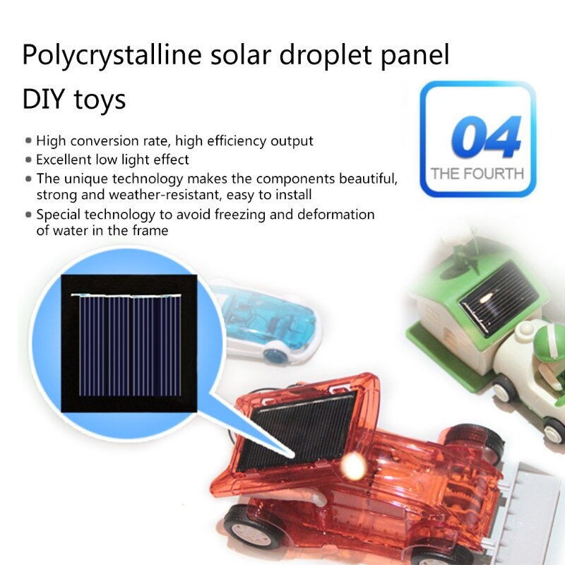 Micro Solar Board fotowoltaiczne 5 sztuk 2V 100Ma ogniwa słoneczne z przewodami Solars płyta epoksydowa DIY projekty zabawki 54mm x 54mm K1KF