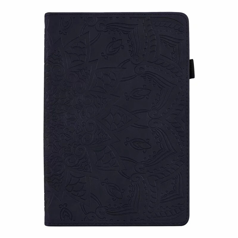 Huawei mediapad  m5 lite 10 bah 2-l09/w19 dl-al09 kotelo ylellinen vintage nahkakansi jalusta smart kotelo huawei  m5 lite 10: Musta