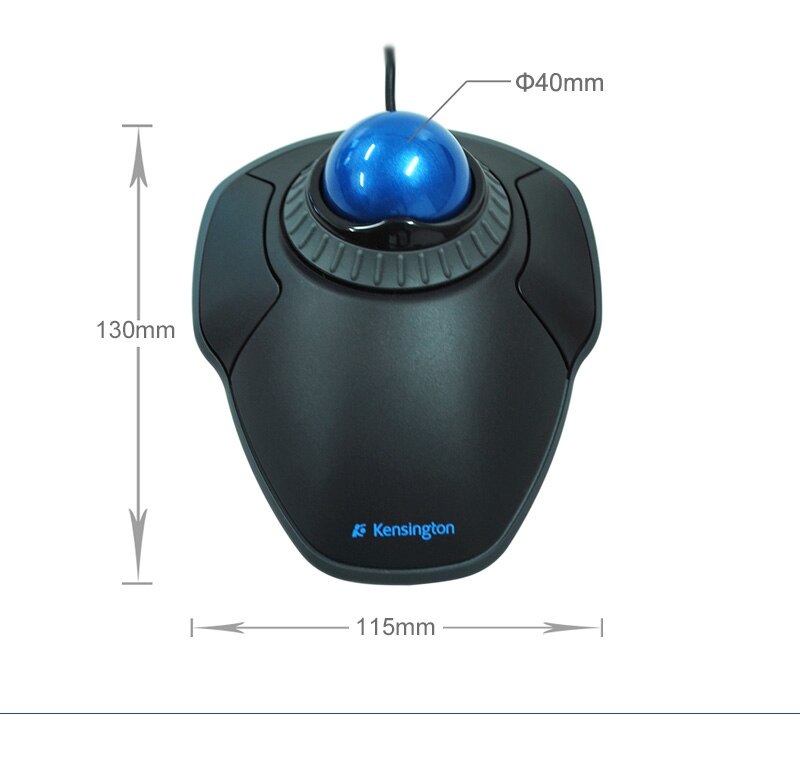 Souris Trackball optique USB avec anneau de défilement, accessoire pour PC ou ordinateur portable, pour AutoCAD avec emballage K72337