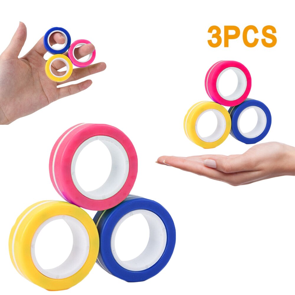 Anti-Stress Magnetische Ringe Magnetische Armband Ring Entpacken Spielzeug Magie Ring Requisiten Werkzeuge Dekompression spielzeug Magnetische Armband Ring: M