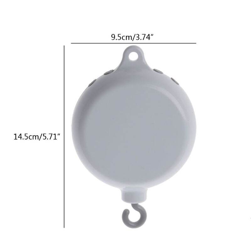 Baby Mobile Crib Bed Bell Toy Support TF Card Music Box with Remote Control