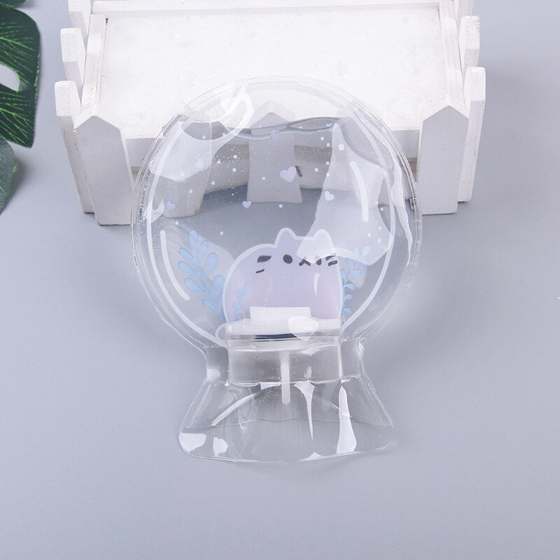 Bouillotte Ronde Transparente PVC Enfant Partie Transparente D'eau Visible Bouteille D'eau Chaude Hiver Bouteille D'eau Chaude