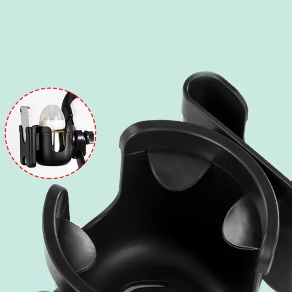 Pram Cup Holders Children's Stroller Bottle Holders Pram Bottle Holders Anti-Slip Pram Accessories Mobile Phone Holders
