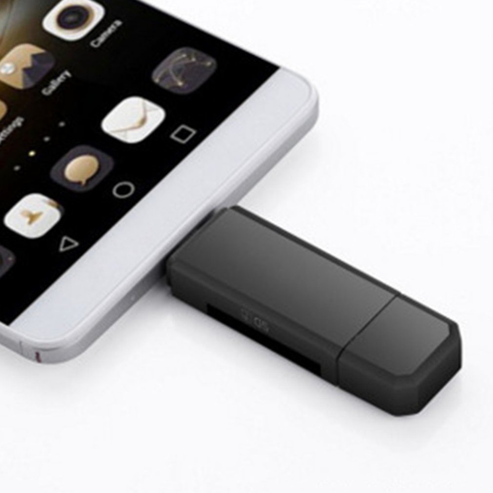 3 in -in-1 usb 2.0- kaartlezer voor computers, multi-desk kaartlezer, multifunctionele otg-kaartlezer met hoge snelheid, tf/beveiliging, digitaal voor android-computers