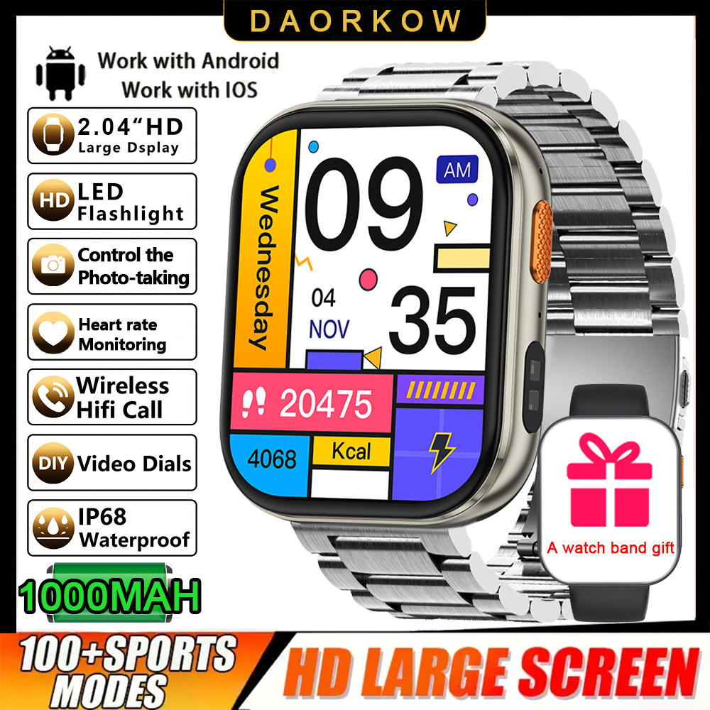 2026 T-REX3 NUOVO smartwatch alla moda, batteria da 1000 mAh, chiamata Bluetooth, modalità sportivo multiplo, adatto sia per uomini che per donne: Chiaro