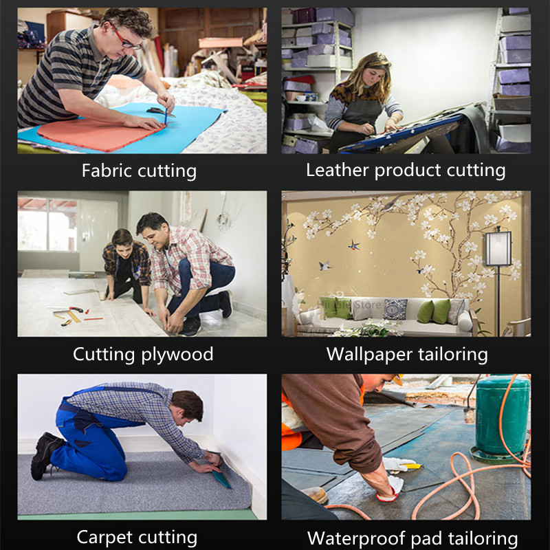 SDI Utility Knife Metal Carpet Knife Trapezoidal Blade Carpet Cutting Special Heavy-Duty Zinc Alloy Sheet Leather Cutting Knife