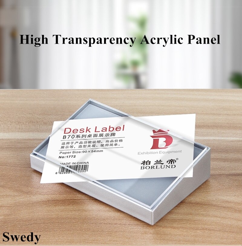 100Pcs Plastic Plank Label Houder Met Blanco Kaarten Clear Plastic Draad Plank Label Houders Met Snap Lock Herbruikbare Wire Rack Label Houder Prijslabel Houder voor Retail Supermarkt Winkels 7,5