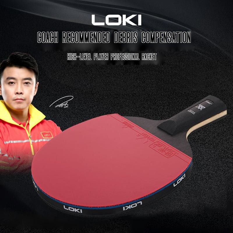 9 Ster Hoge Kleverige Tafeltennis Racket Carbon Blade Pingpong Bat Concurrentie Ping Pong Paddle Voor Snelle Attack En Arc -40