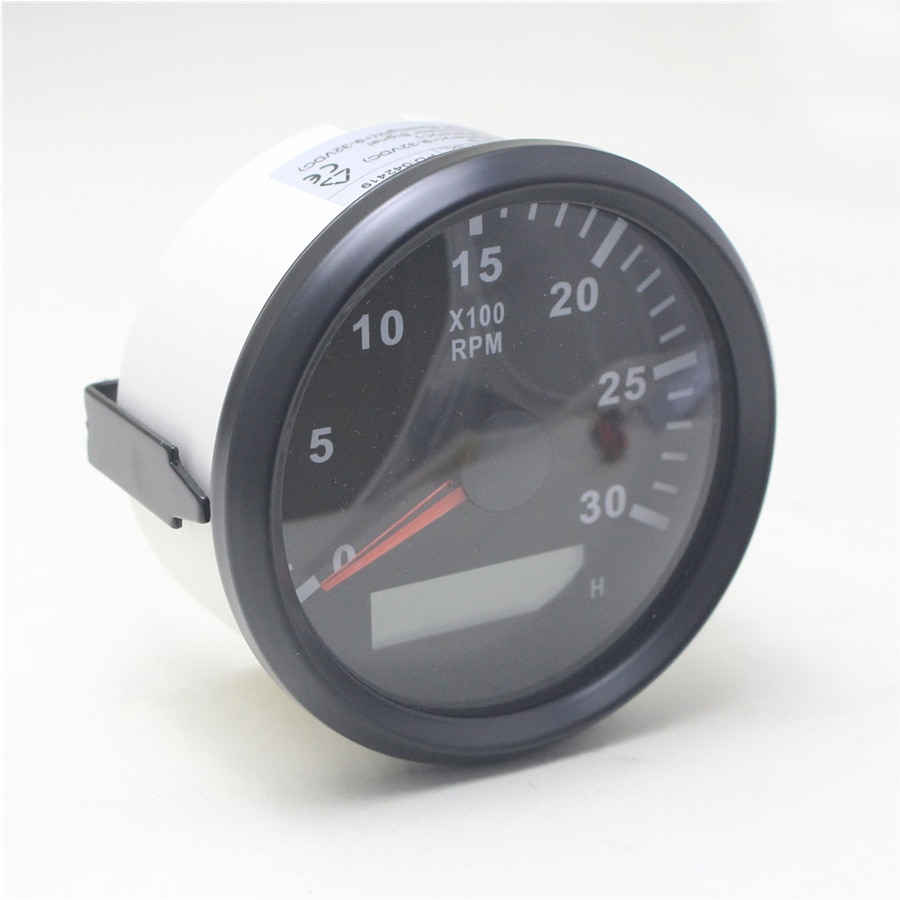 85mm Car LCD Tachometer 3000RPM With Hourmeter for Truck Boat Diesel Engine Tacho Meter