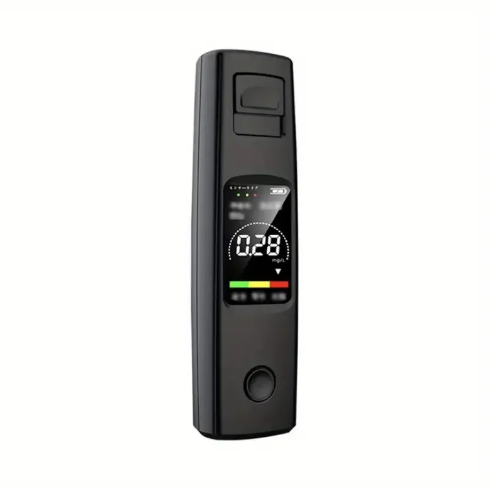 Digital Alcohol Tester with LCD Display Portable Charging Breathalyzer For Drunk Driving Alcohol Alcoholimeter: black