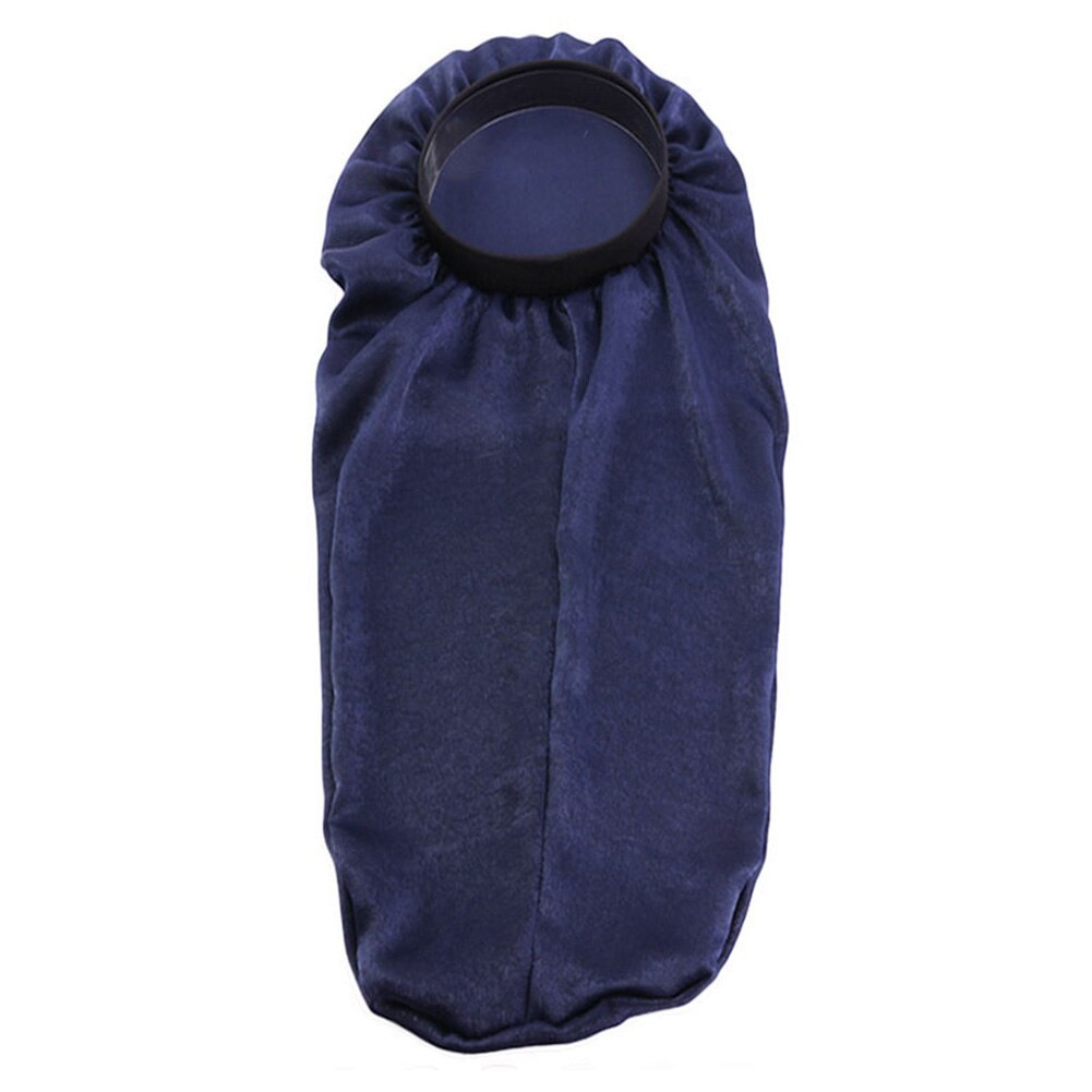 Gorro Floral largo de satén con cola para mujer, gorro para dormir de noche, herramienta de salón, gorro Herramienta de Peinado para el cuidado del cabello: Navy Blue
